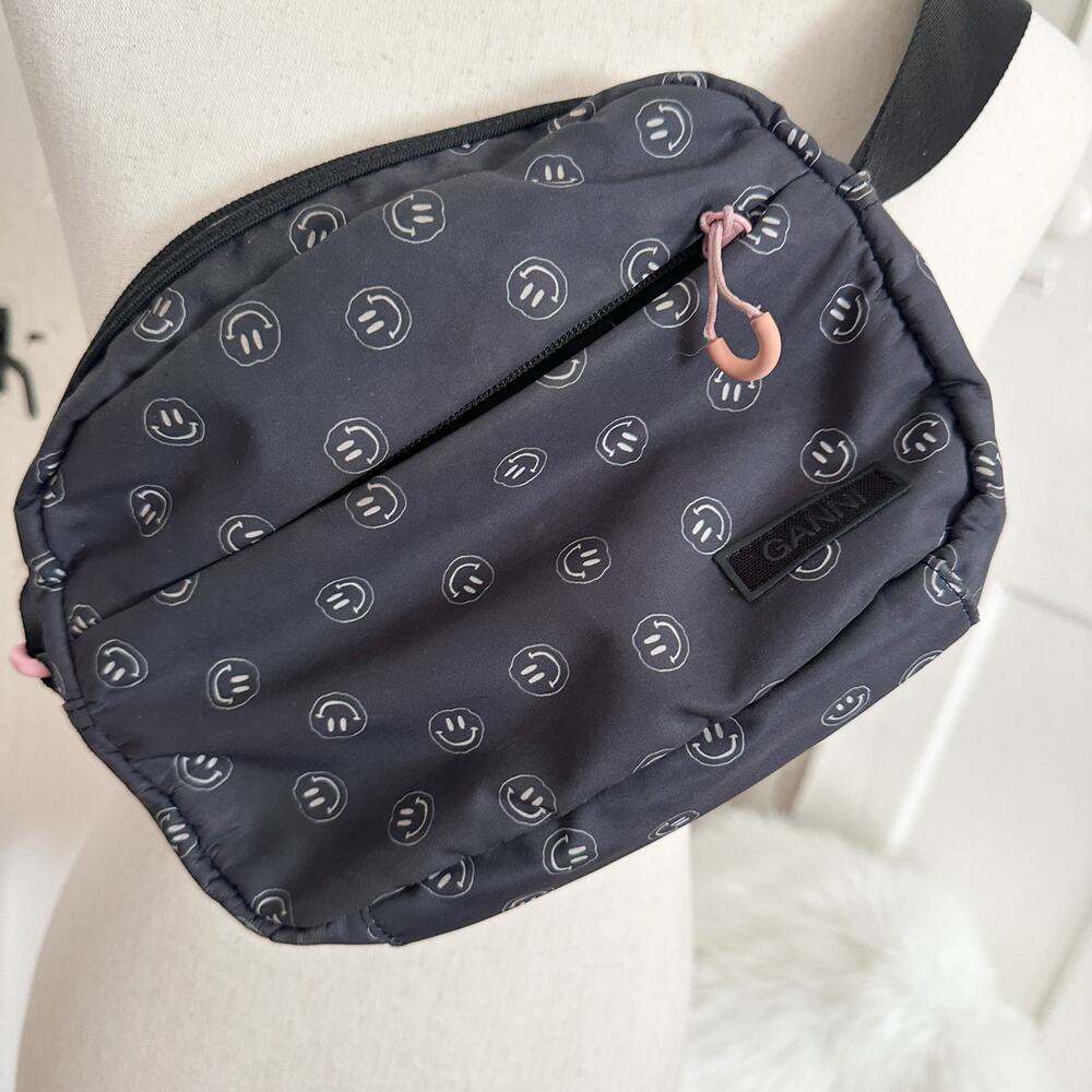 Ganni Smiley Face Crossbody Bag - Picture 2 of 7